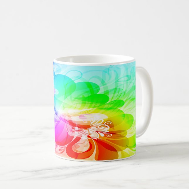 Caneca De Café Moda Floral 5 Mug (Frente Esquerda)