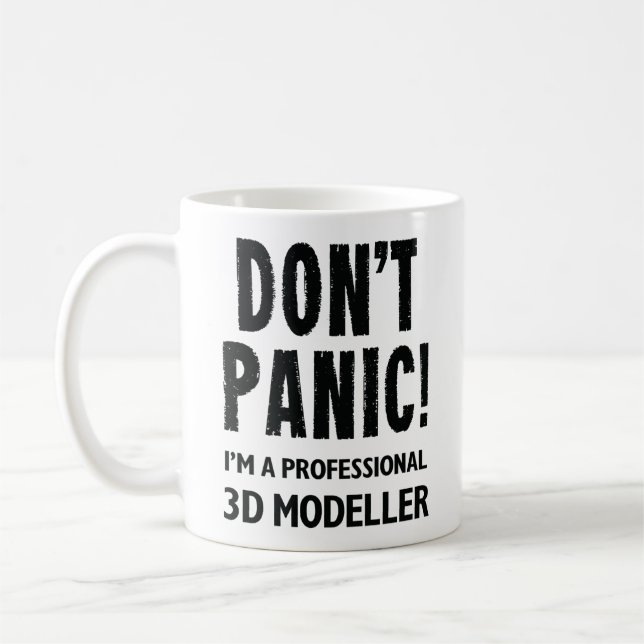 Caneca De Café Modelador 3D (Esquerda)