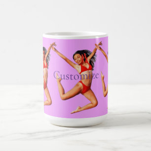Caneca De Café Modelo Bikini Dançando Thunder_Cove