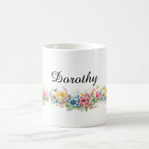 Caneca De Café Modelo de belo design floral