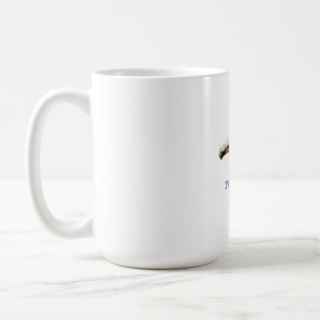 Caneca De Café Modelo de Camiseta de Texto com Foto de Casais Per (Esquerda)
