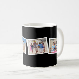Caneca De Café modelo de Colagem de Fotografias Personalizado