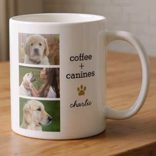Caneca De Café Modelo de Foto de Tipografia de Nome de Amante de