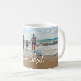 Caneca De Café Modelo de Foto Personalizada e Texto Personalizado