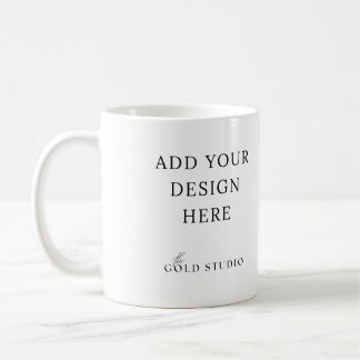 Caneca De Café Modelo de Mug Padrão Carregue seu próprio design