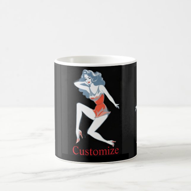 Caneca De Café Modelo Glamouroso Posando Thunder_Cove (Centro)