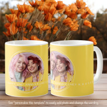 Modelo Mensagem de Foto Lembrança Amor Amarelo C61