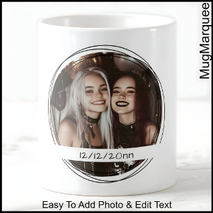 Caneca De Café Modelo Photo Message Keepsasasasasaame Party White