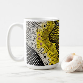 Caneca De Café Modern Abstract Dot Pattern Mug