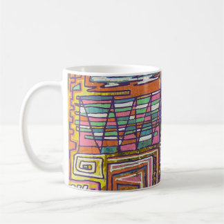 Caneca De Café Modern Art Maze