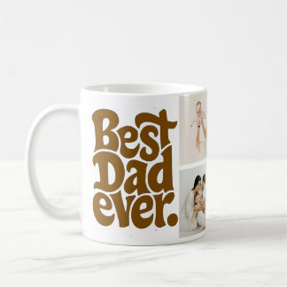 Caneca De Café Modern Best Dog Dad Photo
