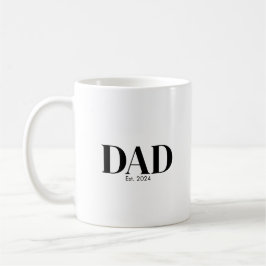 Caneca De Café Modern Dad Established Mug