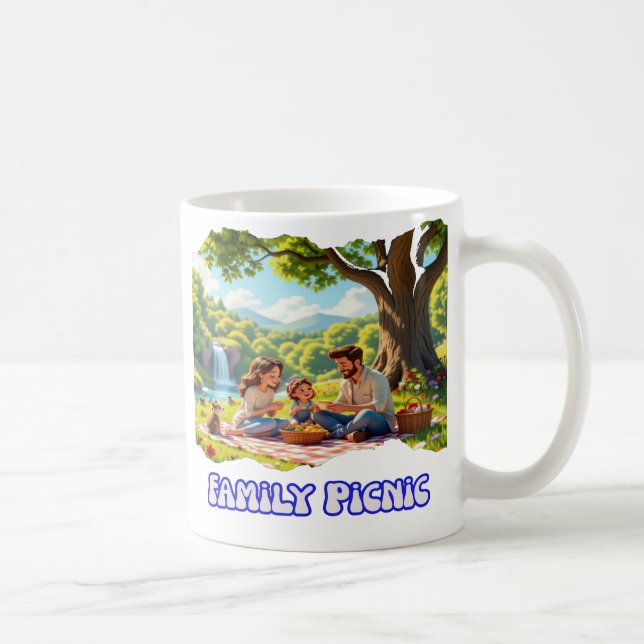 Caneca De Café Modern Family Picnic (Direita)