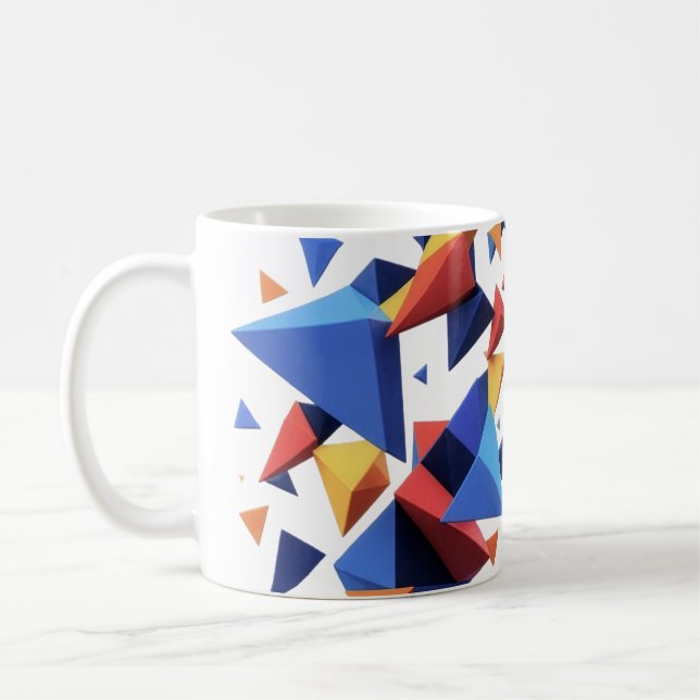 Caneca De Café Modern Fragment Grid (Esquerda)