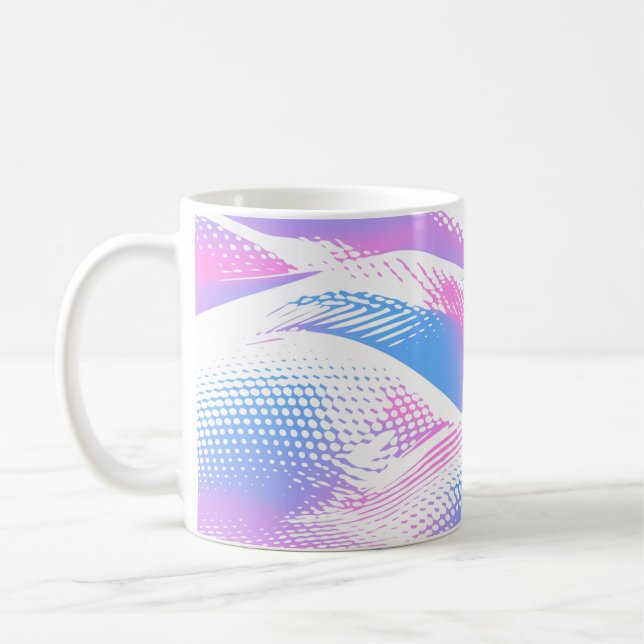 Caneca De Café 🌟 Modern Gradient Texture - Smooth & Stylish 🎨 (Esquerda)