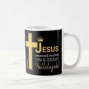 Caneca De Café Modern JESUS ME RANSOMOU Páscoa Cristã