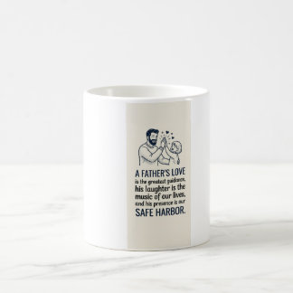 Caneca De Café Modern Line Art Father's Day Coffee Mug | Best Dad