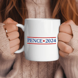 Caneca De Café Modern Mike Pence 2024 Presidente dos EUA