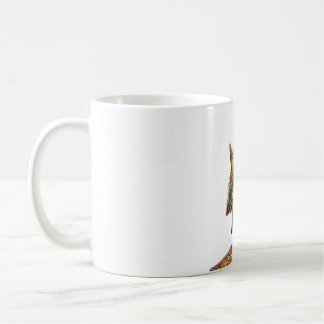 Caneca De Café Modern Minimalist Luxury Cyber Shark - Neon Aesthe