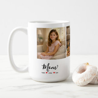 Caneca De Café Modern Minimalist Mom Custom Photo & Name Keepsake
