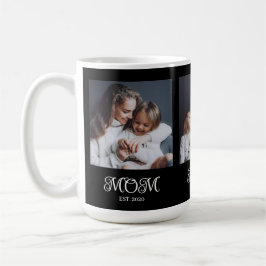 Caneca De Café Modern Mom Established Script Black 3 Photo