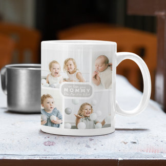 Caneca De Café Modern Mommy 4 Photo Gray