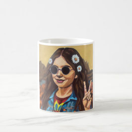 Caneca De Café Modern Mona Lisa Painting - Inspired by da Vinci