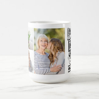 Caneca De Café Modern Mother Quote Family Photo Collage 