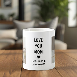 Caneca De Café Modern Mothers Day Photo Gift for Mom