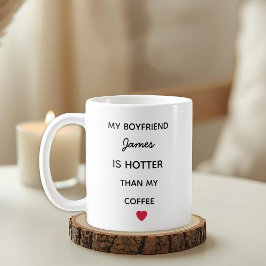 Caneca De Café Modern Personalized Boyfriend Coffee Mug