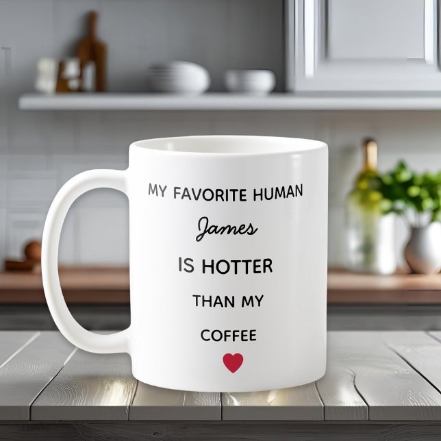Caneca De Café Modern Personalized Favorite Human Coffee Mug (Criador carregado)