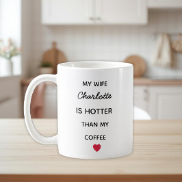 Caneca De Café Modern Personalized Wife Coffee Mug