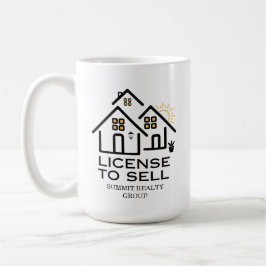 Caneca De Café Modern Real Estate License To Sell