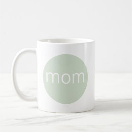 Caneca De Café Modern Sage Green Mãe