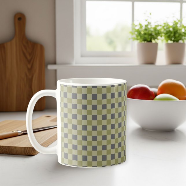 Caneca De Café Modern Square Pattern Mug (Criador carregado)