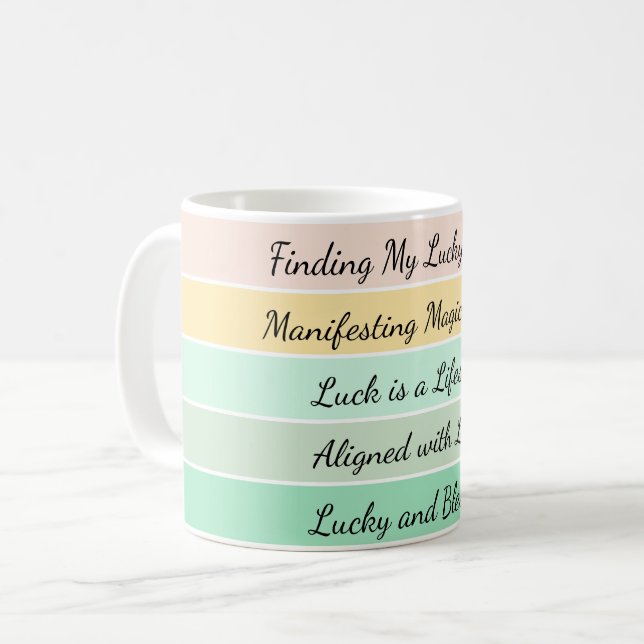 Caneca De Café Modern St. Patrick’s Day Gradient (Frente Esquerda)