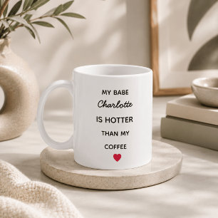 Caneca de Café Moderna Personalizada Babe