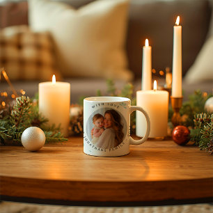 Caneca De Café Moderno Alegre Foto Natal Feliz Natal