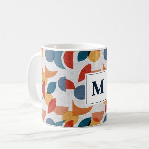 Caneca De Café Moderno do século médio Abstrato Geométrico Brito