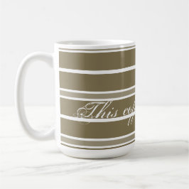 Caneca De Café Moderno Dourado e Branco