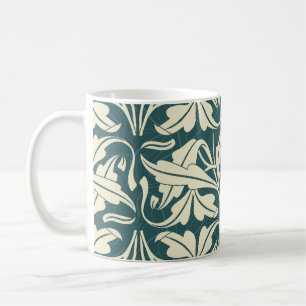 Caneca De Café Moderno Floral: Na moda, Design de padrão.