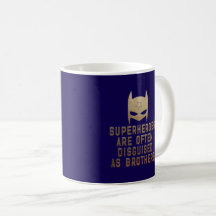 Moderno Irmão Super Herói Cita Mug