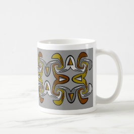 Caneca De Café Moderno largo encontra 2 tribais