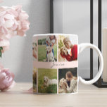 Caneca De Café Moderno Personalizado 10 Fotos Cachorro Esbranquiç<br><div class="desc">Celebre o seu bebê com esta caneca de colagem fotográfica.</div>