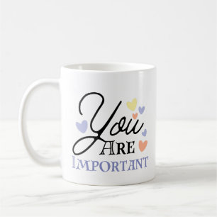Caneca De Café Moderno   Você É Importante Personalizado Moderno