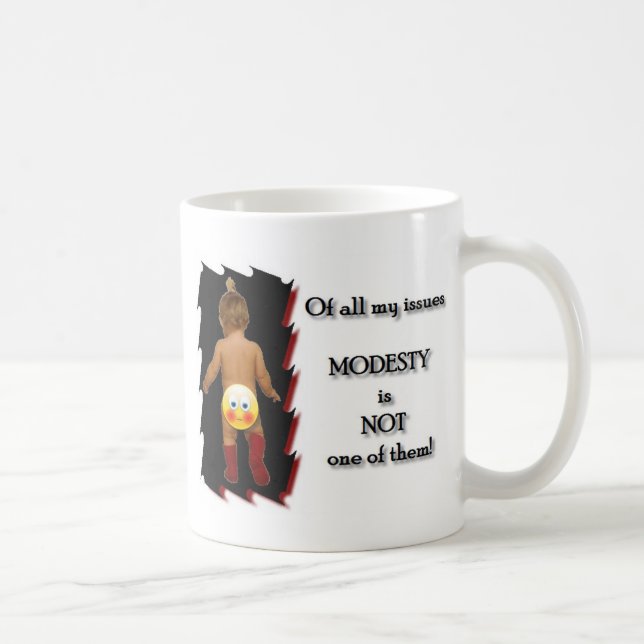 Caneca De Café Modéstia (Direita)