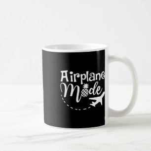 Caneca De Café Modo Avião Viagem Abacaxi Viagem Férias Presente G