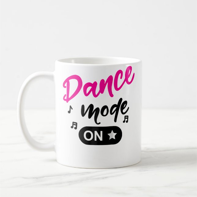 Caneca De Café Modo Dança Ativado dance Mãe Modo Dança dance Modo (Esquerda)