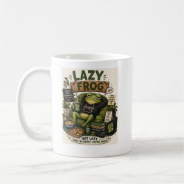 Caneca De Café Modo de Economia de Energia do Sapo Preguiçoso Hum