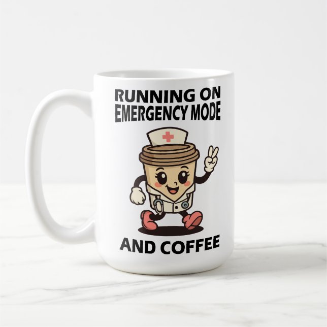 Caneca De Café Modo de emergência ativo - alimentado por café (Esquerda)